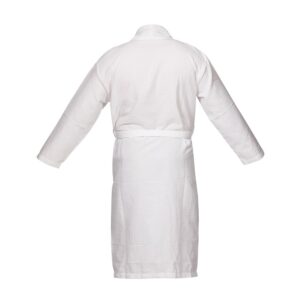 Halat Bianca de baie pentru hotel model fagure 100 bumbac culoare alb marime L XL - 3