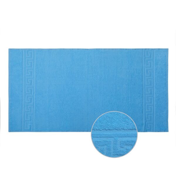 Prosop de baie Bianca Cu Model Grecesc – turcoaz – 70×140 cm 1
