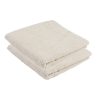 Set 2 prosoape de baie si fata Bianca bumbac pentru hotel colectia economic 70x140 50x90 bej